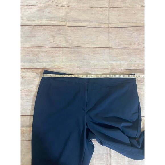Ann Taylor Factory Women's Blue Crop Casual Office Dress Pants - 16 - Picture 9 of 14